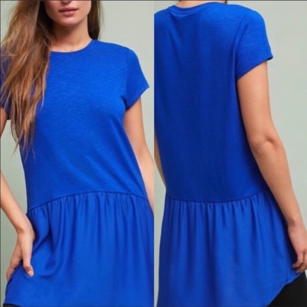 Anthropologie Dolan Left Coast Blue Dress Sz M